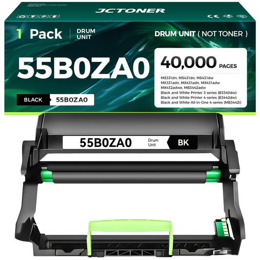 55B0ZA0 Imaging Unit (Not Toner) Replacement for 55B0ZA0 Drum Unit Compatible with Lexmark MS331dn MS431dn MS431dw MX331adn MX431adn MX431adw MX432adwe MB3442adw B3340dw B3442dw MB3442i Laser Printer
