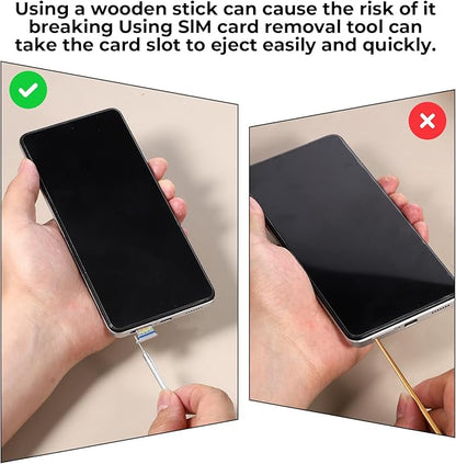SIM Card Removal Pin, 12 Pack SIM Card Removal Tool Cards Tray Ejector Pin Tools Ejectors Pins Tools Ejectors Pins Needle Remover with All Models Cell Phone Pad Samsung Galaxy HTC Smartphone