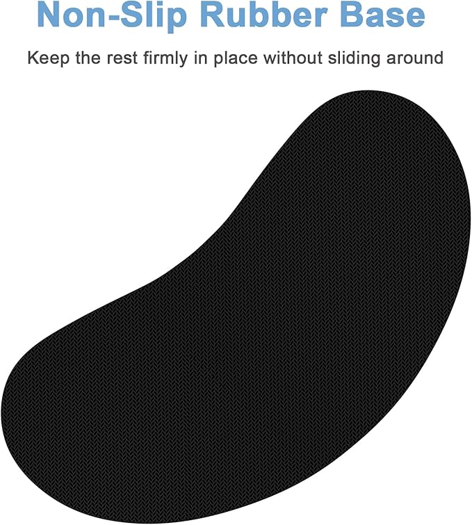 Dapesuom Mouse Wrist Rest, Ergonomic Memory Foam Mouse Wrist for Computer Desk Mats Support, Hand Rest Pad Cushion for Gaming, Office, Laptop, Men, Women, Pain Relief & Easy Typing, Vanilla Purple