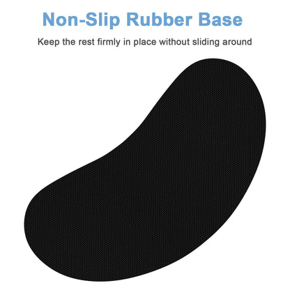 Dapesuom Mouse Wrist Rest, Ergonomic Memory Foam Mouse Wrist for Computer Desk Mats Support, Hand Rest Pad Cushion for Gaming, Office, Laptop, Men, Women, Pain Relief & Easy Typing, Sky Blue