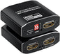 1x2 HDMI Splitter, HDR 4K@60Hz HDMI spliter 1 in 2 Out, Supports HDMI 2.0, HDCP 2.2, Mirror Screen Monitors Supports EDID Control for Xbox PS3/4/5 PC DVD Fire Stick Blu-Ray Player TV