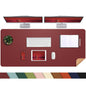 AFIING Leahter Desk Pad 47" x 17", Red,Desk Cover mat