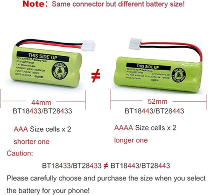 GEILIENERGY BT18433 BT28433 BT184342 BT284342 BT183348 BT283348 BT-1011 Replacement Battery Compatible for Phone CS6209 CS6219 CS6229 DS6151 89-1330-01-00 CPH-515D(Pack of 3)