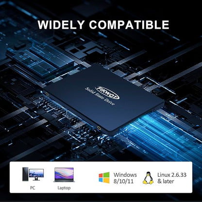 FS810 4TB SSD, 2.5" SSD SATA III 6Gb/s, Solid State Drives, Up to 560MB/s, 3D NAND TLC Flash, Internal SSD for Desktops and Laptops(Black)