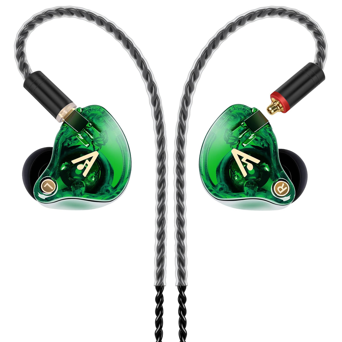 Audiovance Vibes 202 HiFi Wired Earbuds, IEM in-Ear Monitor Headphones