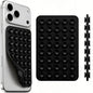 Silicone Suction Cup Phone Mount by Octo Buddy - Double Sided Phone Sticky Grip with Enhanced Suction Power for Hands-Free Selfies & Videos，iPhone Accessories Hands-Free Strong Grip（Black）