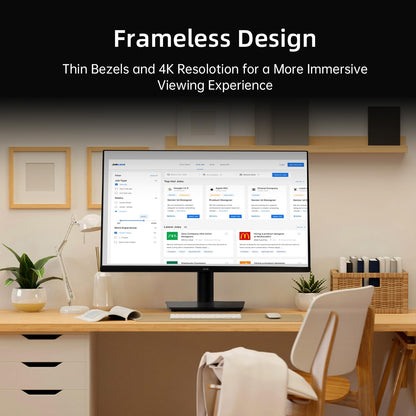 KTC 24 inch Monitor - 1080P Monitor, 100Hz FreeSync Gaming Moniter with HDR10,VESA Mountable, Adjustable Tilt, ZeroFrame Design, HDMI,VGA,Earphone Ports, PC Monitors for Office