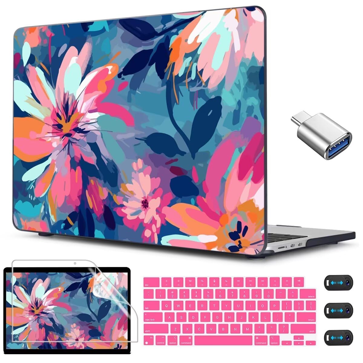 CISSOOK Compatible with MacBook Air 13.6 inch Case M2 M3 M4 M5