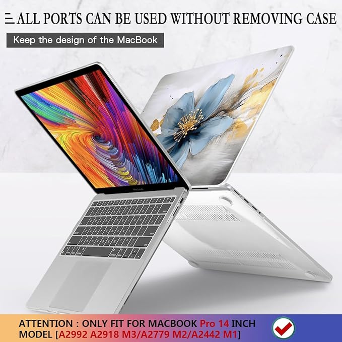 CISSOOK Compatible with MacBook Pro 14 inch Case 2026 2025 2024 2023 2022