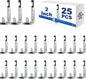Zonon 25 Pcs J Hooks for Hanging Metal J Hook Hangers Cable Support with Bat Wing Heavy Duty G60 Galvanized Steel Cable Hooks for Attaching Ceiling Wire Threaded Rod, Ul Certification(2 Inch)