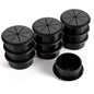 HYCC 10 Pack 2 Inch Flexible Desk Grommet,Organize Wires and Cables on Office Equipment, Computer Components, Entertainment Systems Effectively - Color: Black