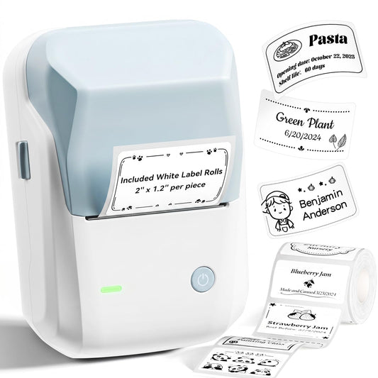 NIIMBOT B1 Label Maker, 2Inch Bluetooth Label Printer for Home, Blue