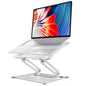 Urmust Adjustable Laptop Stand for Desk, 10-15.6“ Laptop Riser, Silver