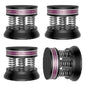 Tertullus 4pcs Spring Speaker Feet Isolation Foot 43mm×38.5mm Stand HiFi Aluminum Shock Absorber Isolation Pads Turntable Dac Feet Pad(Black)