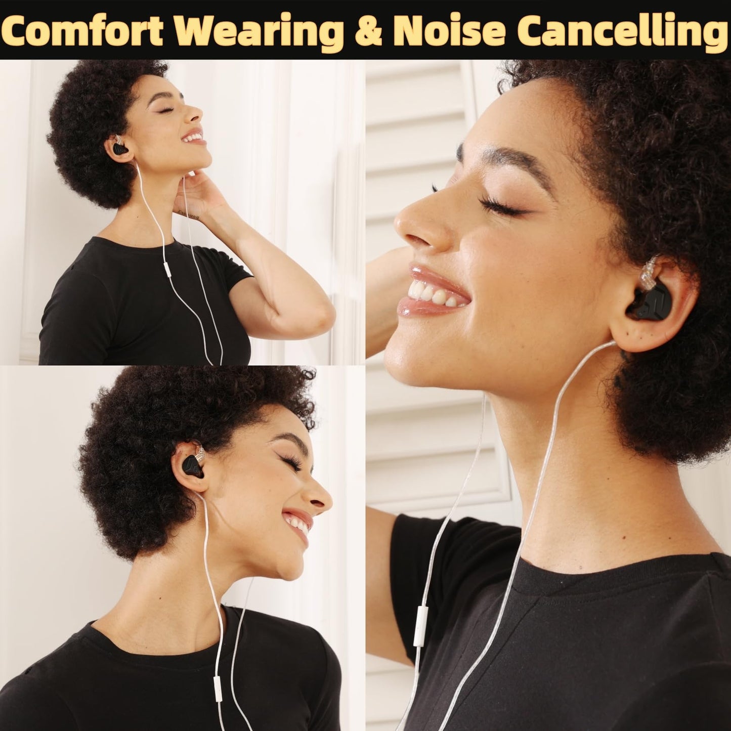 KZ ZSN PRO X in Ear Monitor Headphones Gaming Earbuds, High Fidelity Wired Earbuds, Hybrid Dual Driver IEMS Earphones with 1BA 1DD Detachable Tangle-Free Cable for Computer Tablet (Gold, with Mic)