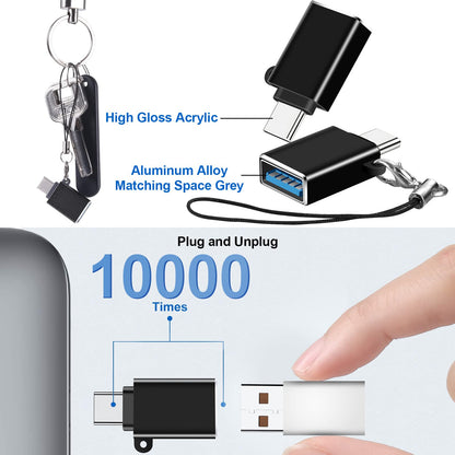 BaseNew USB Type C Male Female Adapter,Data Charging Cable Converter 8-Pack