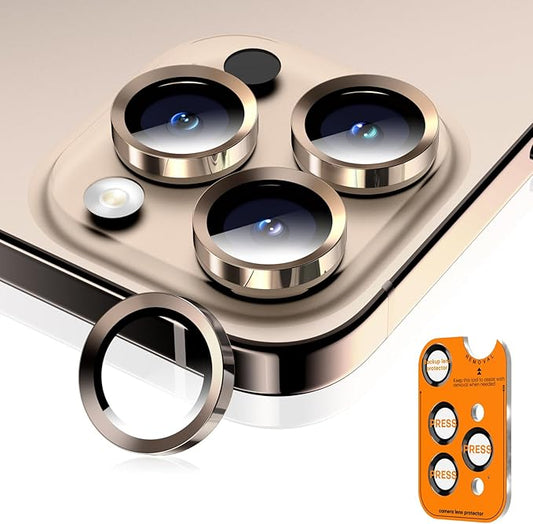 Wumigoo Camera Lens Protector for iPhone 16 Pro Max/16 Pro- Desert Titanium