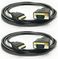 HDMI to VGA Cable, 1080P HDMI Male to VGA Male M/M Video Converter Cord vga Adapter Compatible with hdmi Desktop, Laptop, DVD to 15 Pin D-SUB HDTV Monitor Projector (2Pack)