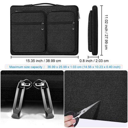 ZINZ 360 Protective Laptop Case 15" 15.6" 16" Sleeve, Water-Resistant Handbag with Straps Compatible with 16" MacBook Neo, MacBook Pro Air 16"/15", XPS 16" and Most 15" 15.6" 16" Notebooks,B01K01