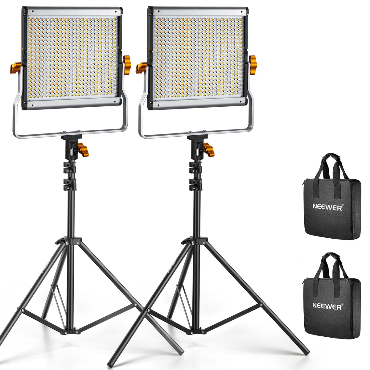 NEEWER RGB1200 RGB LED Video Light Panel with APP/2.4G Control, 60W Studio Photography Lighting 22000Lux@0.5m/1% Precise Min Dimming/360° Full Color/ CRI97+/TLCI98+/2500K-8500K/18 Effect with Barndoor