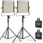 NEEWER RGB1200 RGB LED Video Light Panel with APP/2.4G Control, 60W Studio Photography Lighting 22000Lux@0.5m/1% Precise Min Dimming/360° Full Color/ CRI97+/TLCI98+/2500K-8500K/18 Effect with Barndoor