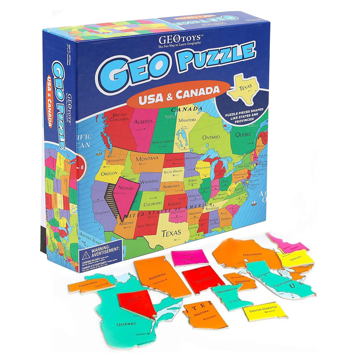 GeoPuzzle Africa & Middle East Jigsaw Puzzles, 65 Pc Puzzle for Kids