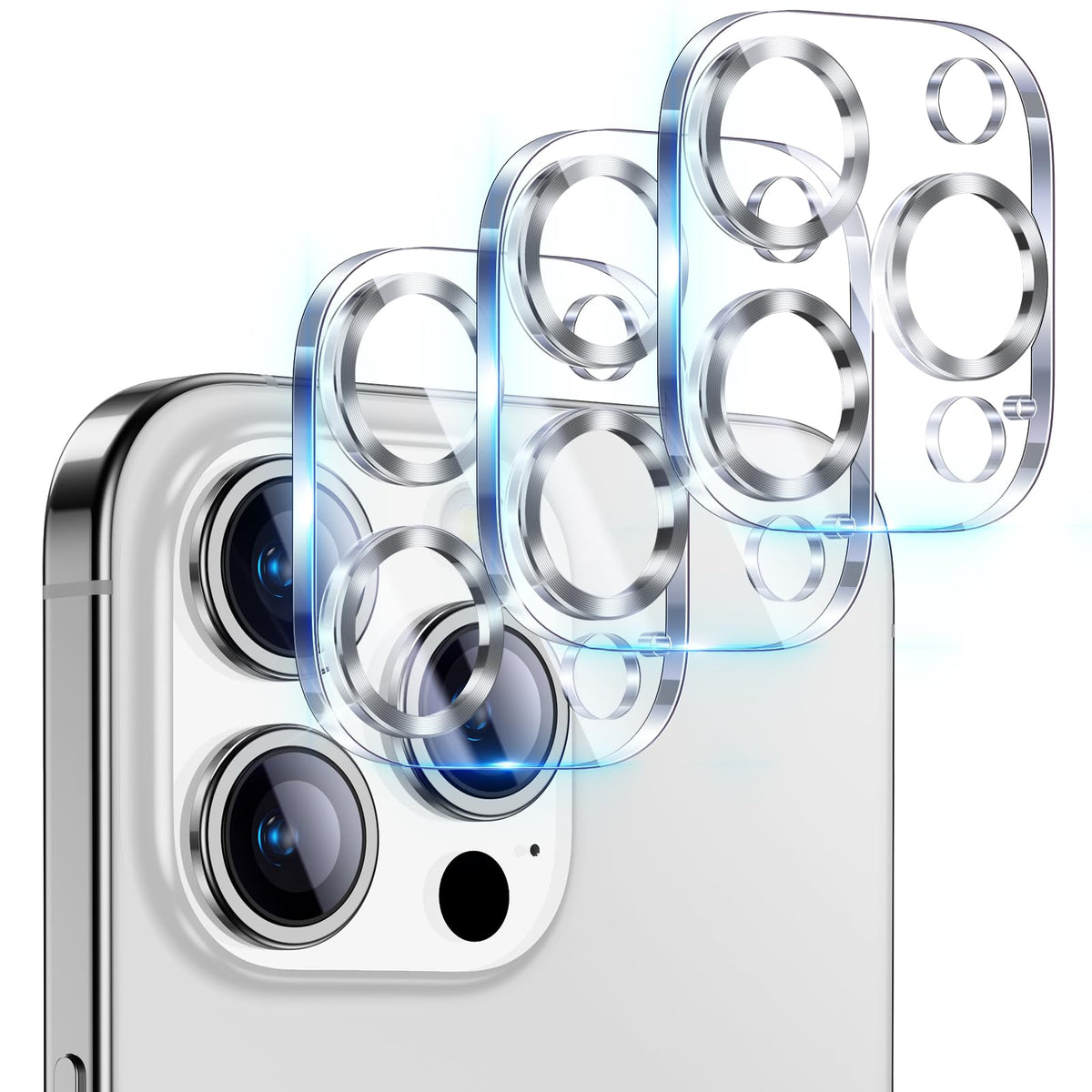 UniqueMe for iPhone 13 6.1"/13 Mini 5.4" Camera Lens Protector-Black Circle