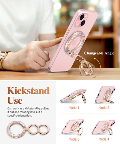 GVIEWIN Magnetic Phone Ring Holder, Compatible with MagSafe Phone Grip