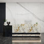 Front Desk Reception Counter - Lockable Storage & Keyboard Tray | Reception Desk with Counter, Customizable Large Counter Table (Black+White, 120'')