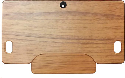 Rocelco 46" Large Height Adjustable Standing Desk Converter - Quick Sit Stand Up Triple Monitor Riser - Gas Spring Computer Workstation - Retractable Keyboard Tray - Teak Wood Grain (R DADRT-46)