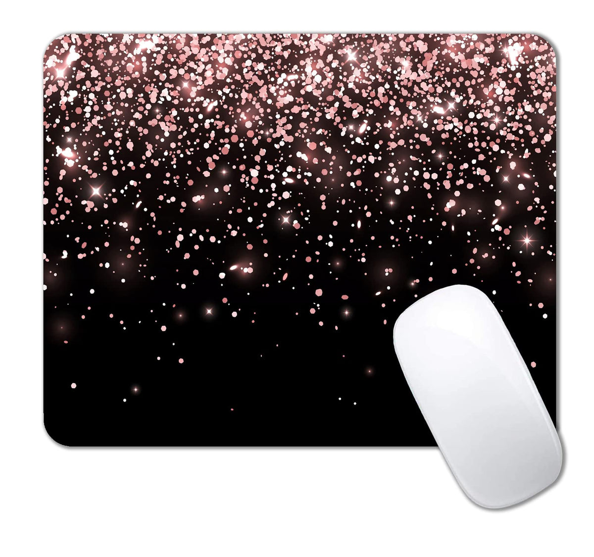 IMAYONDIA Cute Pink Mouse Pad, Floral Flowers Mouse Pad, Sakura Cherry Blossom Mousepad, Japanese Aesthetic Desk Decor, Anti Slip Rubber Base Mice pad for Computer Office Girl, 9.5 x 7.9 Inch