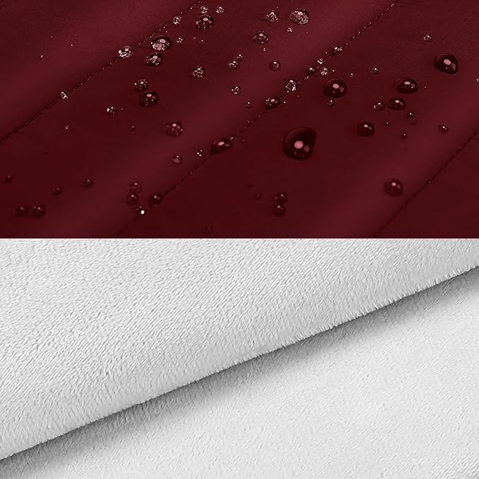 MOSISO 15-15.6 inch Laptop Case, 16 inch Puffy Laptop Sleeve Compatible with MacBook Pro 16, HP Dell ASUS Acer Toshiba Lenovo Notebook Computer, Polyester Horizontal Bag with Small Case, Red