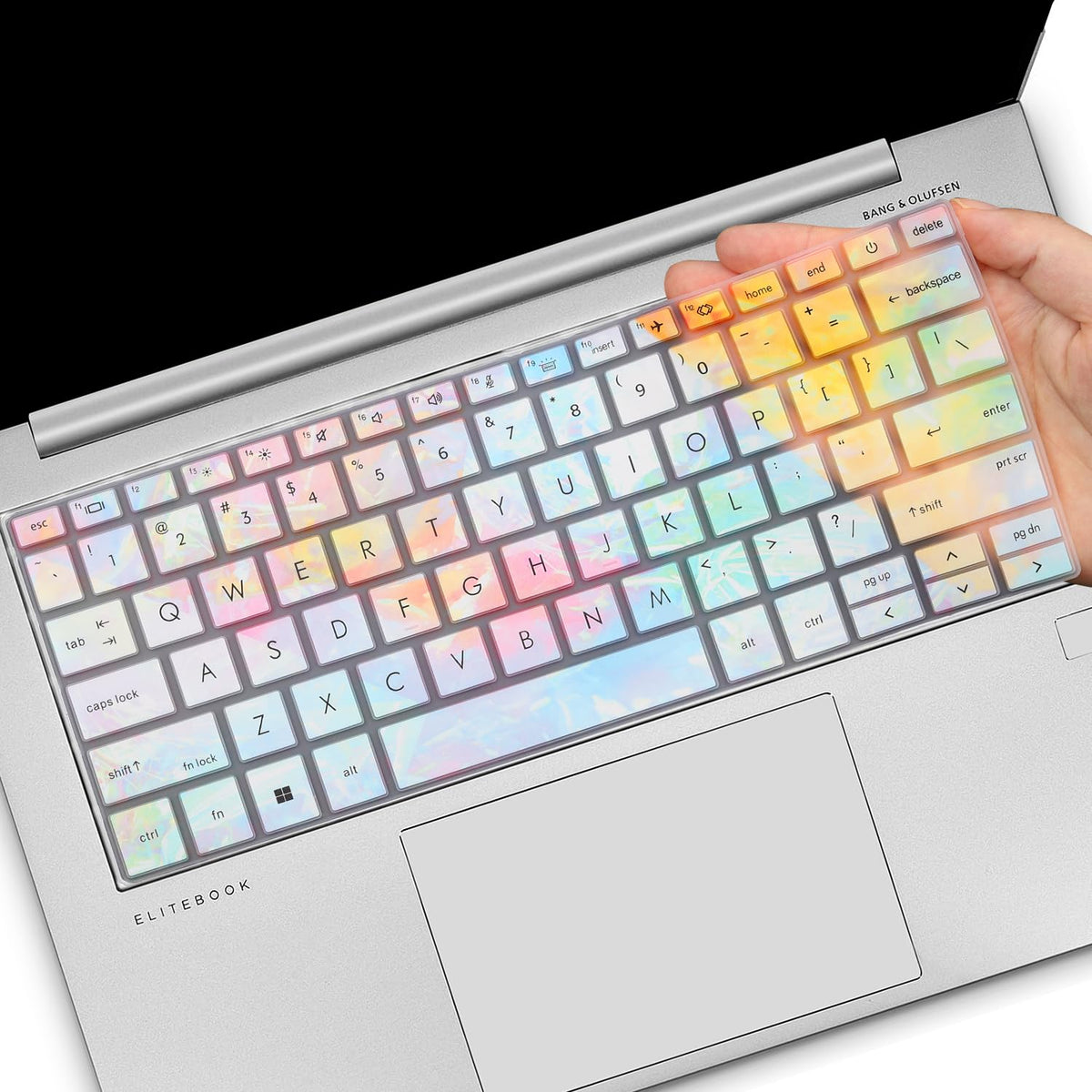 Colorful Keyboard Cover for HP EliteBook 830 835 840 845 1040 G9 G10 2025 2024 2023 2022 13.3 14 inch Laptop Accessories Keyboard Protective Skin (Not fit The 830/840/845/1040 G11 G8 G7 G6 G5 G4 G3)