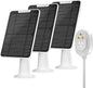 6W Solar Panel Charger Compatible with Arlo Ultra/Ultra 2/Pro 3/Pro 4/Pro 3 Floodlight Security Camera, Solar Panels Charging IP65 Weatherproof w/ 9.8ft Charging Cable Adjustable Wall Mount, 3 Pack