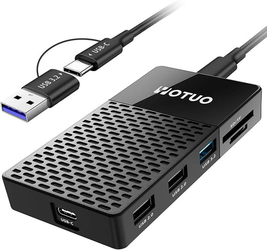 External Solid-State Drive 2TB, Up to 1050MB/s, USB-C Portable SSD with All-in-One Multi-Port USB 3.2 Hub and SD/TF Card Reader Docking Station with iPhone/PC/Laptop/Mac/Windows/Android/iOS.
