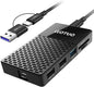 External Solid-State Drive 2TB, Up to 1050MB/s, USB-C Portable SSD with All-in-One Multi-Port USB 3.2 Hub and SD/TF Card Reader Docking Station with iPhone/PC/Laptop/Mac/Windows/Android/iOS.