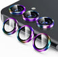 Korecase for Galaxy S25 Camera Lens Protector, 9H Tempered Glass Anti Scratch Camera Screen Protector Shockproof Film Shcokproof Metal Ring Lens Protecor for Galaxy S25,Colorful