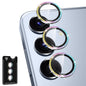 Avocase for Samsung Galaxy S25 Plus Camera Lens Protector, Individual Metal Ring Tempered Glass Lens Cover, [Strong Adsorption] Scratch Resistant Ultra-Thin HD Clear Lens Cover, 1 Set-Colorful Sparkly