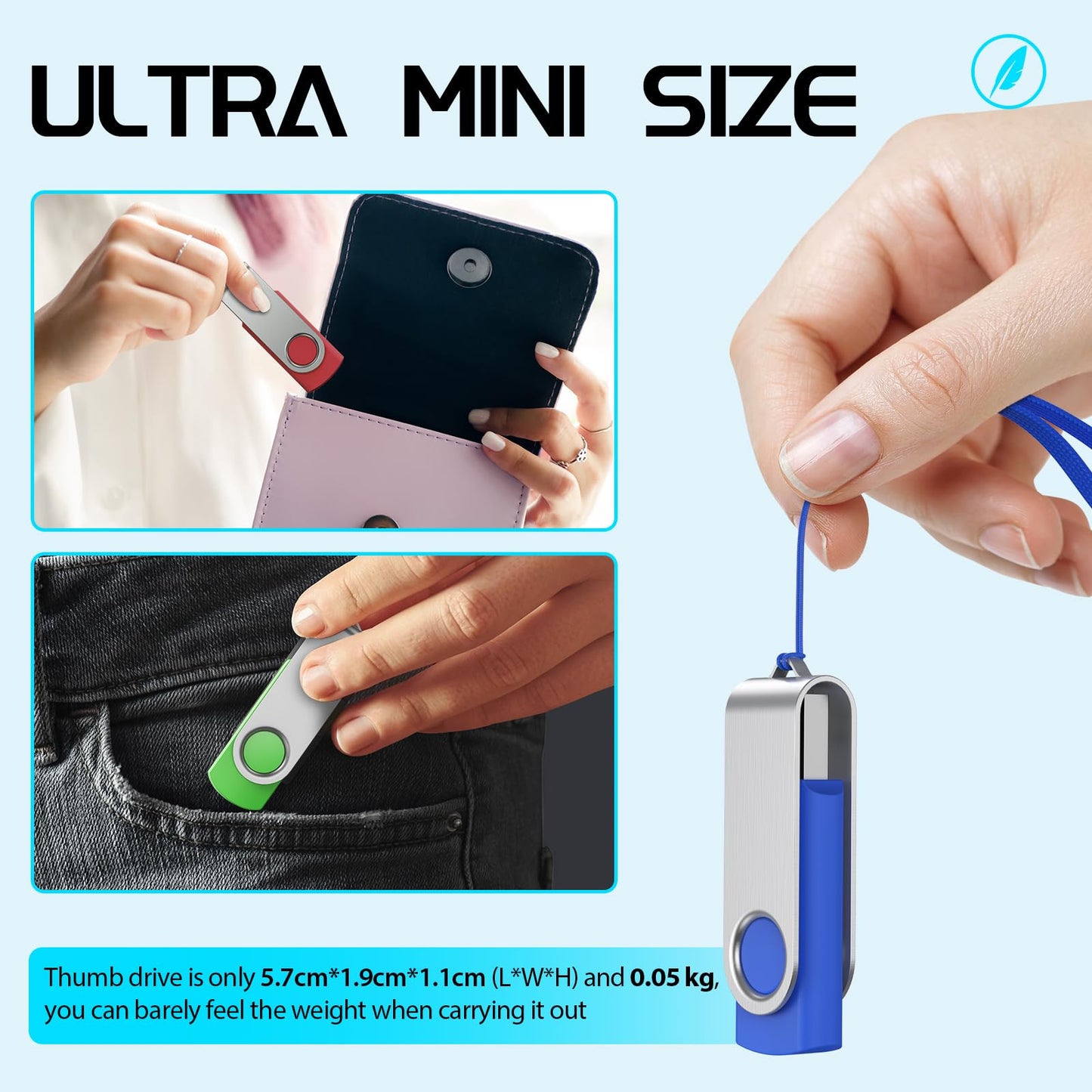 FEBNISCTE Memory Stick 1GB USB Flash Drive Bulk 10 Pack - Bulk 1 GB USB 2.0