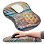 KUOSGM Mouse Pad Wrist Support, Ergonomic Mouse Pad with Massage Dot, Comfortable Computer Mouse Pad for Laptop, Wrist Rest Pain Relief Mousepad with Non-Slip PU Base for Office & Home, 12 x 8 in