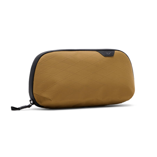 Peak Design Small Tech Pouch, Coyote, Ocean Edition, Electronics Organizer for Travel or Everyday Carry, Origami-Style Storage, Cable Pass-Through, Weatherproof, Gear Carry Bag for Men and Women