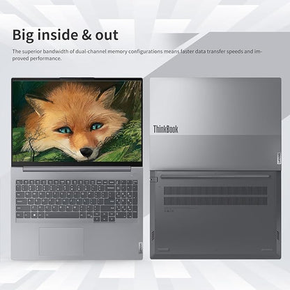 Lenovo ThinkBook 16 Business Laptop, 16" FHD+ Display, 8-Core Intel i5-13420H, 16GB DDR5 RAM, 512GB SSD, HDMI, SD Card Reader, Wi-Fi 6, Windows 11 Pro, Bundle with Targus USB-C 100W Docking Station