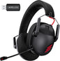 Wireless Gaming Headset for PS5, PS4, PC, NES, Bluetooth 5.3 Gaming Headsets Wireless with Noise Canceling Microphone, Gamer Headphones for Nintendo Switch, 50H Battery - Black