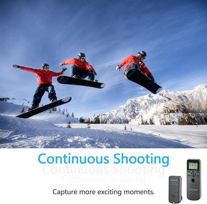 AODELAN Camera Wireless Timer Remote Control with Intervalometer Wired Shutter Release Cable for Panasonic GH5 G1GH1GH2 GH5 G85 GX7 GX8 FZ2500 FZ200 FZ1000 FZ200 FZ150 Cameras and for Olympus Cameras