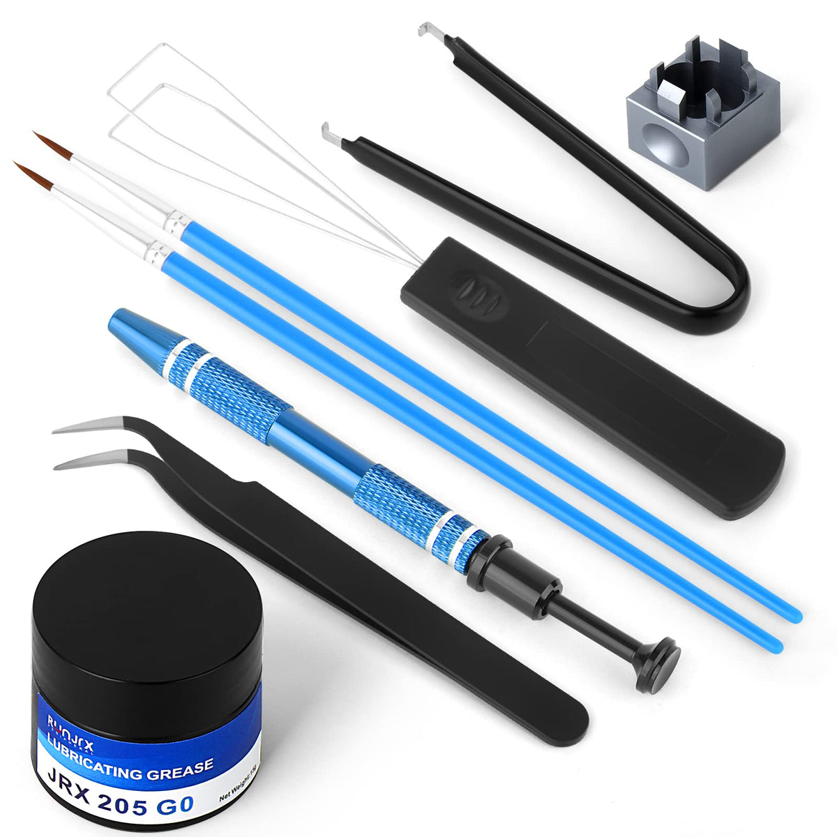 YIMAGUJRX RUNJRX Keyboard Lube Kit JRX 205G0 0.53oz/15g for Mechanical Keyboard Lube, Switch Opener for MX Kailh,Keyboard Tools with Keycap Puller