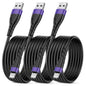 OIITH MFi Certified for iPhone Charger Cable 3 Pack 10 Ft, Extra Long for Lightning Charging Cord, Fast 2.4A for iPhone USB Cord Compatible with iPhone12/11/XS/Max/XR/X/8/8P/7P/6/iPad - Purple