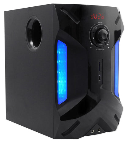 Rockville HTS56 5.1-Channel Bluetooth Home Theater System, 8" Subwoofer