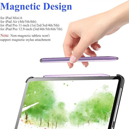 Stylus Pen for Touchscreen with Magnetic, Kenkor 2PCS Tablet Pencil for Apple iPad/iPad Air/Mini/Pro/iPhone/Android/Huawei/Cellphone/Samsung/Galaxy All Universal Touch Screen Devices (Purple/Pink)