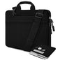 Laptop Case 15.6 inch Shoulder Bag, Durable Shockproof Protective Computer Carrying Briefcase with Multi-Pockets and Strap Compatible with Most 15.6 inch Notebooks,Black