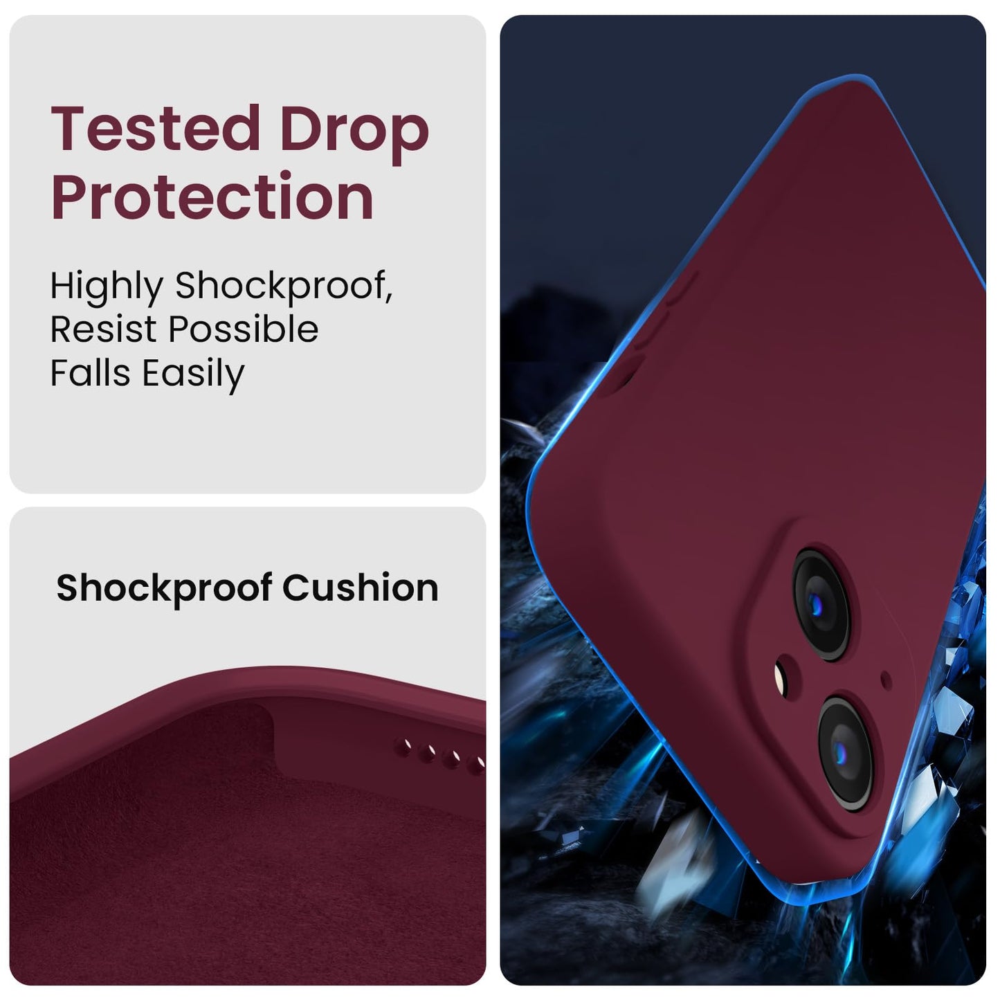 FireNova Designed for iPhone 15 Case, 6.1", Plum